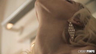 Blonde Lesbians Charlotte Stokely and Lyra Law Play with Their Tits and Pleasure their Pussies - 8 image