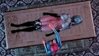 Futa dickgirl's stone dick suddenly came to life and fucked a bitch - 1 image