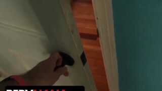 StepGrandma Alexis Malone Gets Caught By StepGrandson While Eating Aaliyah Love's Pussy - PervNana - 2 image