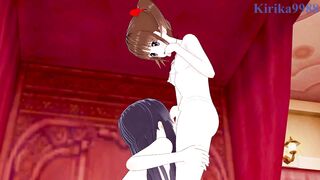 Yumi Fukuzawa and Sachiko Ogasawara have lesbian play in the bedroom. - Maria Watches Over Us Hentai - 6 image