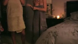 Blonde Butterface with Perfect Natural Body Strapon and Double Dong Suck and Fuck! - 3 image