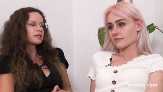 Ersties - 23 year old Hally has her first lesbian sex with mature Annika - 2 image