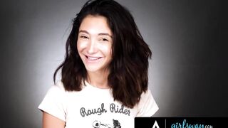 GIRLSWAY - Petite Brunette Jane Wilde Gives Herself Orgasms With Clit Vibrator During Solo Session - 9 image