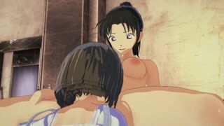 Detective Conan - Suzuki Sonoko and Kazuha Toyama Lesbian 3D Hentai - 1 image