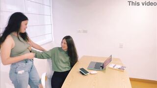 My husband hires a lesbian secretary and she doesn't know that I ended up having sex with her. - 7 image