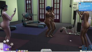 The Sims 4 - Orgy at the gym with the trans horse Rafaela - 3 image