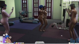 The Sims 4 - Orgy at the gym with the trans horse Rafaela - 4 image