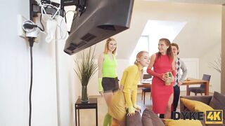 DYKE4K. Three Sluts in a Thrilling Vid - 2 image