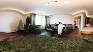 3-D VR Lesbian Foot Worship - 3 image