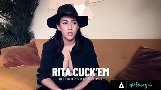 GIRLSWAY - Horny Lexi Luna, Cherie DeVille, And Other Girls Masturbate During Documentary Interview - 3 image