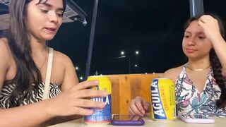 I fuck with my girlfriend in the bathroom she licks my pussy very well until she makes me cum