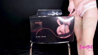 Euroslut Tantaly Unboxing Lesbian Tribbing Clit Fuck Traniner - 5 image