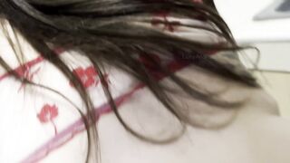 My girlfriend hired a maid and I fucked her and left her, lesbians - 4 image