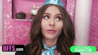 Three Naughty Waitresses Aria Valencia, Nicole Aria & Riley Reign Want To Earn Bigger Tips - BFFS - 4 image