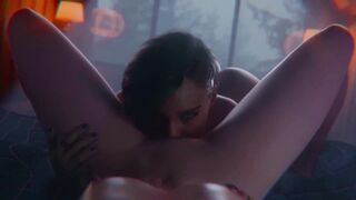 Animation Lesbian Pov sex - 3d erotica where naked Judy Alvarez have sex with girl - 13 image