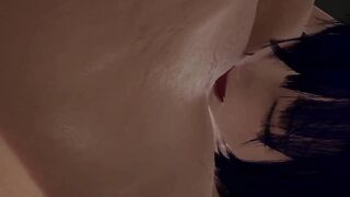 Busty Milf Gets Her Pussy eaten standing by a thirsty Inexperienced Lesbian : 3D Porn - 12 image