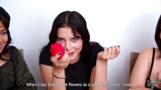 Lesbic slumber party threesome sponsored by Funzze! Staring Min Galilea, Selena Vega and Cindy Luna - 3 image