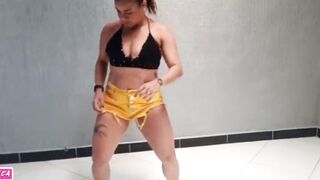 Brunette and albino tail swinging hot dancing funk four naked and horny - 4 image