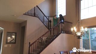 Tara Lynn And Sammy Play With A Big Strapon At Home - 2 image