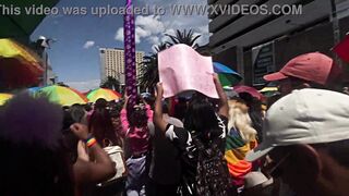 Giving away kisses in CDMX, with a skirt I went out the day of the LGBT march, would you like a little kiss or a blowjob next time? (Leave your comment) - 10 image