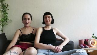 Ersties - Sensual queer sex with French Delfine and Australian Katie - 3 image