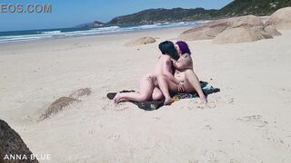 Two Lesbians Naked On The Beach Kissing Each Other - 13 image