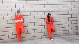 Prison girls in fight conflict get arresting for sex by lesbian guards