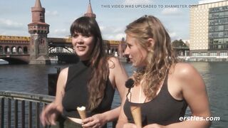 Ersties - Lesbian Lovers in Berlin Take Turns Fingering Each Other - 9 image