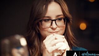 GIRLSWAY - Lonely Woman Cheats On Her Husband With His Boss' Wife Angela White During Couple Dinner - 5 image