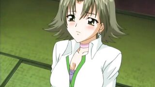 Hentai lesbian newswoman gets licked - 3 image