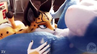 Furry chupando a buceta de outra furry - 7 image