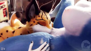 Furry chupando a buceta de outra furry - 9 image