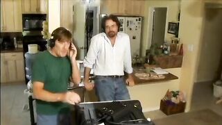 Lesbian babes kissing, sucking and fucking for the camera on the sofa - 4 image