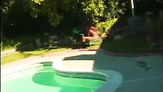 Horny lesbians lick each other's pussies outdoors - 2 image