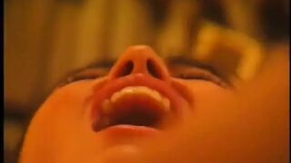 Hot asian with huge tits fucks her MILF friend with various toys