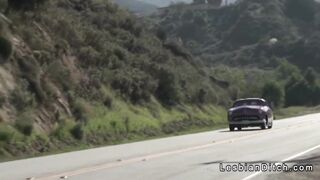 Lesbian teen scissoring in the motel room - 5 image