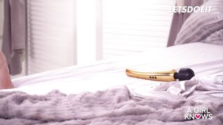 Kinky Lesbians Katy Rose & Amirah Adara Girl On Girl Action In The Morning - A GIRL KNOWS - 12 image