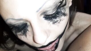 Our neighbor congratulated us on Halloween night with cunnilingus - Lesbian-illusion - 12 image