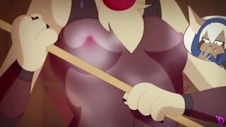 Lesbian Cat Battle With Horny Magical Spells Video Game - 3 image