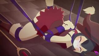 Lesbian Cat Battle With Horny Magical Spells Video Game - 5 image