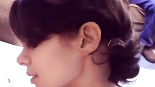 Busty lesbian puts handcuffs on her girlfriend and fucks her hard with a strapon - 6 image