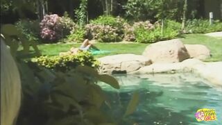 Cum Gushes All Over This Blondes Face When She Makes Her Girl Cum - 2 image