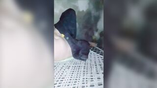 The hot girl, eager for sex, has taken off her clothes and is getting very excited for sex. She is rubbing her hot pussy very ha