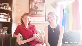 Ersties - Daphne Goes Down On Eve While They Are Outside - 2 image