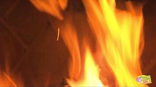 They get sentimental and start kissing on the couch and caress each others small tits - 12 image