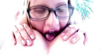 Lesbian In Glasses Dildo Anals Friend - 15 image