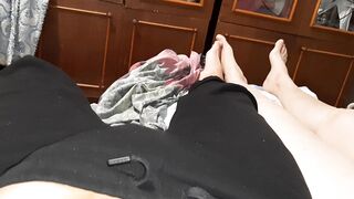 Lesbian threesome with masturbation on the bed - Lesbian-candys - 4 image