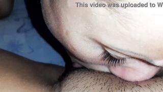 My girlfriend licks my pussy while our neighbor is lying next to us - Lesbian illusion girls - 6 image