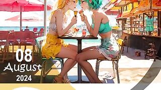 LESBIAN BEAUTY KISSING COLLECTION EROTIC AND ROMANTIC CONTENT - 10 image