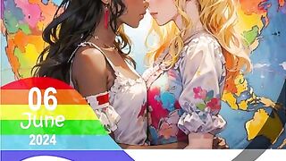 LESBIAN BEAUTY KISSING COLLECTION EROTIC AND ROMANTIC CONTENT